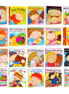 【175元8件】where is babys belly button 宝宝的肚脐眼在哪里 karen katz 凯卡伦卡茨翻翻书英文原版绘本低幼宝宝启蒙认知纸板书