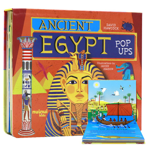 古文明系列古埃及弹出式立体书英文原版绘本 Ancient Civilisations Pop-Ups Ancient Egypt儿童历史科普精装纸板3D视觉立体翻翻书