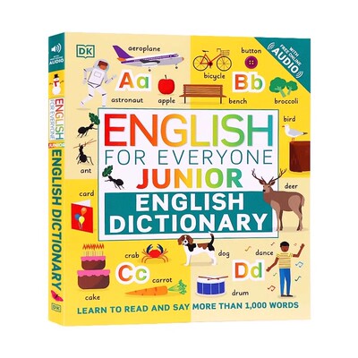DK人人学英语初级英语词典儿童 Englis For Everyone Junior English Dictionary 插图图书 儿童英语学习 进口正版书籍