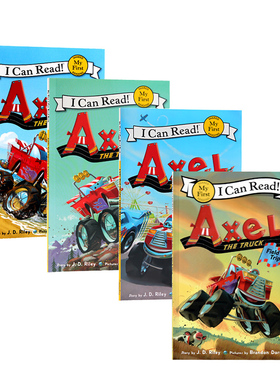 进口英文原版正版 My Frist I Can Read系列 Axel the Truck4册合售 儿童英语阅读故事书 幼儿英语课外读物绘本书 分级阅读