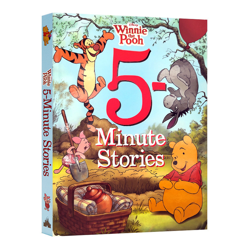 迪士尼小熊维尼 5分钟故事 12个故事合集 英文原版 Disney 5-Minute Winnie the Pooh Stories 儿童英语绘本睡前图画故事书 4-8岁