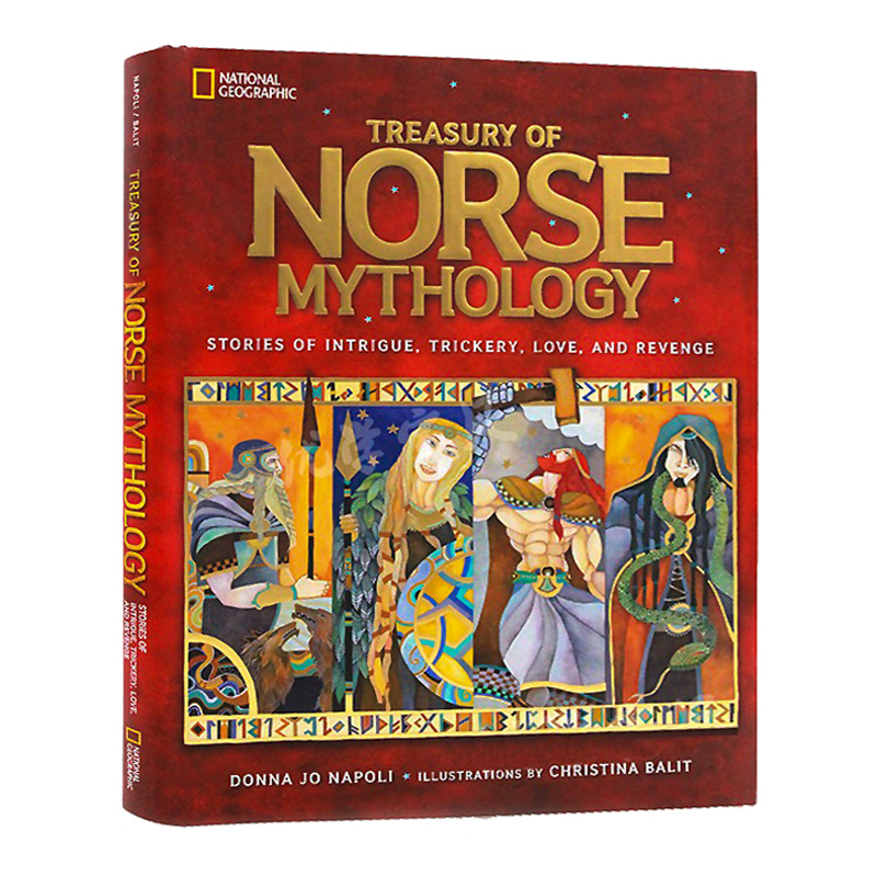 进口英文原版正版绘本 北欧神话 National Geographic Treasury of Norse Mythology 全彩插画精装版 神话 国家地理