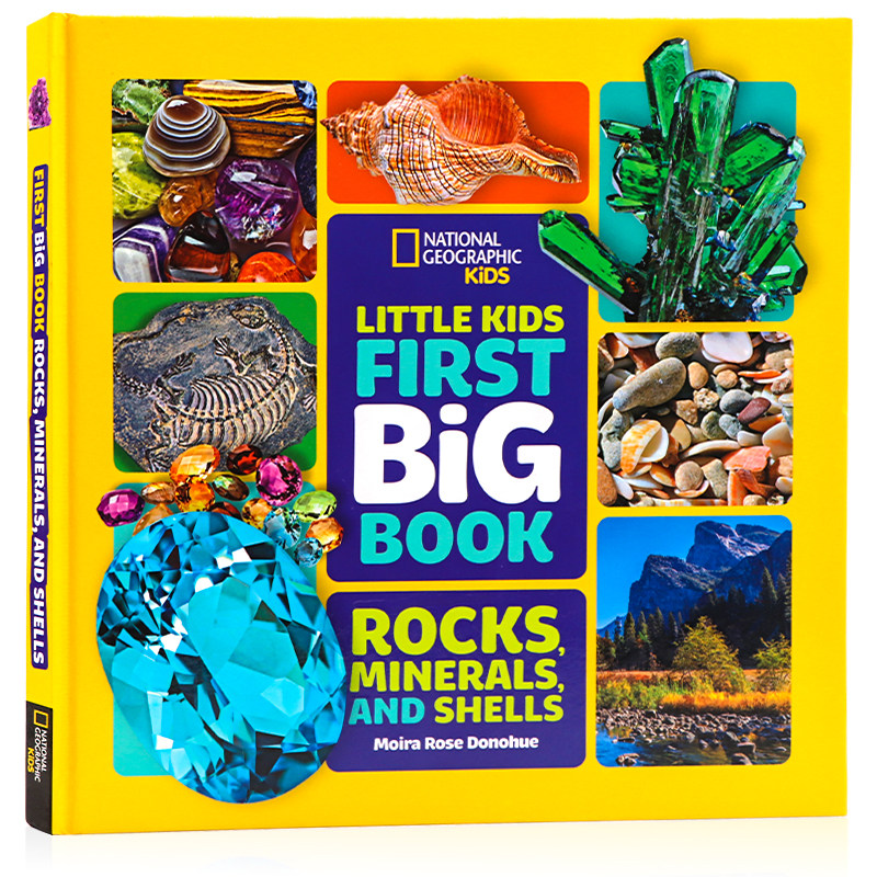 美国国家地理儿童百科 岩石、矿物和贝壳 英文原版 Little Kids First Big Book of Rocks, Minerals and Shells 科普认知绘本精装