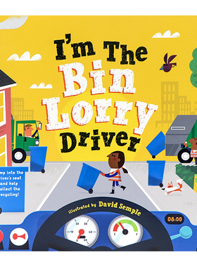牛津精品认知绘本 我是垃圾车司机  I'm The Bin Lorry Driver 英文原版绘本交通工具职业图画书 平装大开 Oxford牛津大学出版