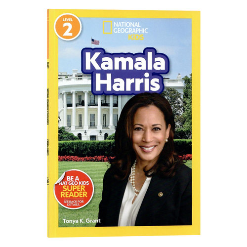 卡玛拉哈里斯 英文原版  National Geographic Readers Kamala Harris Level 2  国家地理杂志少儿版  二级人物传记儿童文学书籍