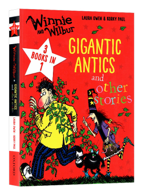 牛津精品读物 女巫温妮系列滑稽动作 英文原版读物WINNIE & WILBUR: GIGANTIC ANTICS 吴敏兰书单温妮女巫魔法读物