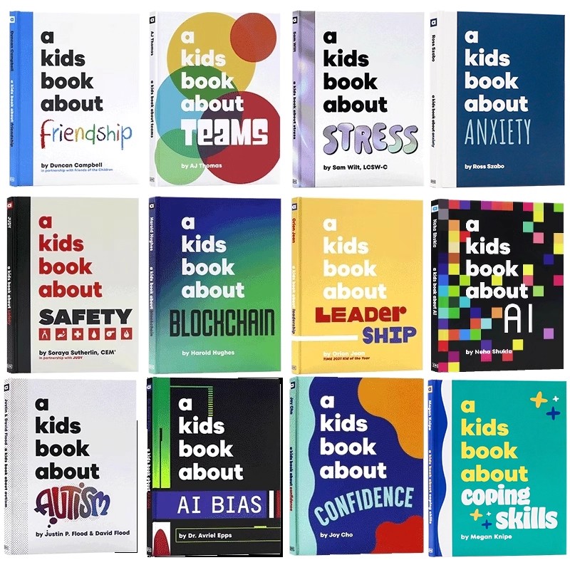DK A Kids Book About全套 给孩子的书 英文原版儿童领导力书籍英文版青少年了解区块链如何工作人工智能自信压力安全自闭症心理