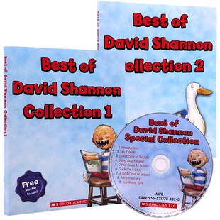 大卫不可以系列8册英文原版绘本No David/David goes to school/gets in trouble原装CD吴敏兰书单大卫去上学香农凯迪克银奖绘本