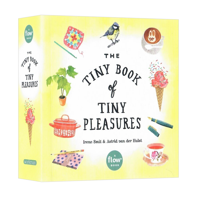 Flow杂志：关于小快乐的小书 英文原版 The Tiny Book of Tiny Pleasures 小确幸之书 手帐纸作 插画艺术 英文版进口英语书籍