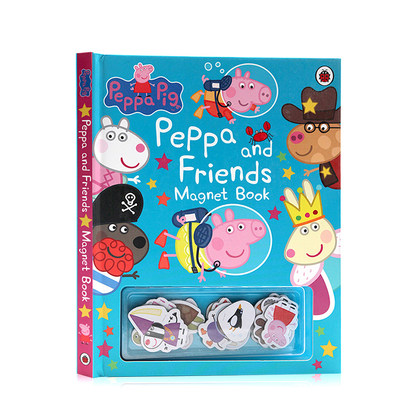 进口英文原版正版佩奇和她的朋友们 Peppa Pig Peppa and Friends Magnet Book绘本 粉红猪小妹 小猪佩奇 幼儿启蒙纸板磁铁书