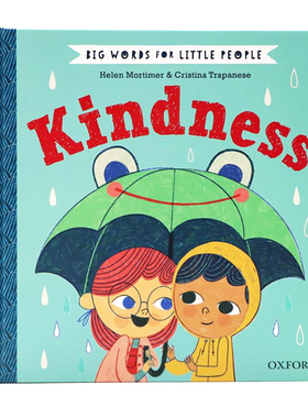 牛津精品绘本 英文原版 Big Words for Little People Kindness 给小小人讲质朴道理善良 性格习惯情商培养绘本儿童治愈图画书
