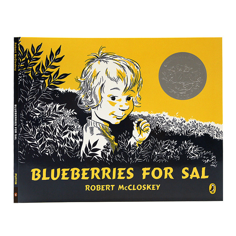 小塞尔采蓝莓 英文原版绘本 blueberries for sal 凯迪克银奖 汪培珽