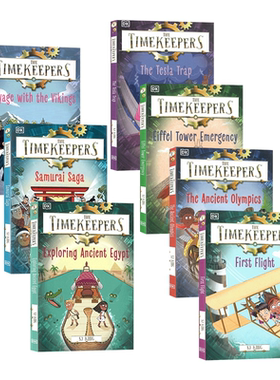 DK The Timekeepers 时间守护团7册 特斯拉陷阱英文原版  Tesla Trap 守护者系列历史主题儿童冒险章节桥梁故事书进口书籍