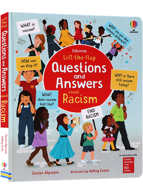 Usborne翻翻书 英文原版 关于种族主义的问题和答案 Lift-the-Flap Questions and Answers About Racism 趣味百科儿童科普