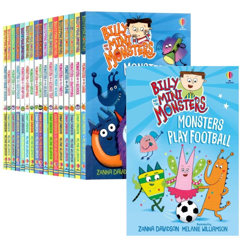 比利和迷你怪兽18册套装 Billy and the Mini Monsters 英文原版全彩儿童幽默桥梁章节书学生英语读物 比利和迷你小怪物 Usborne