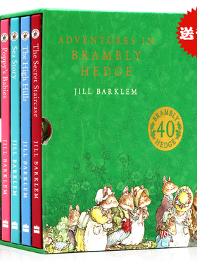 野蔷薇村的故事 Adventures in Brambly Hedge 野蔷薇村的冒险故事4册 40周年纪念版英文原版 儿童英伦田园童话故事Jill Barklem