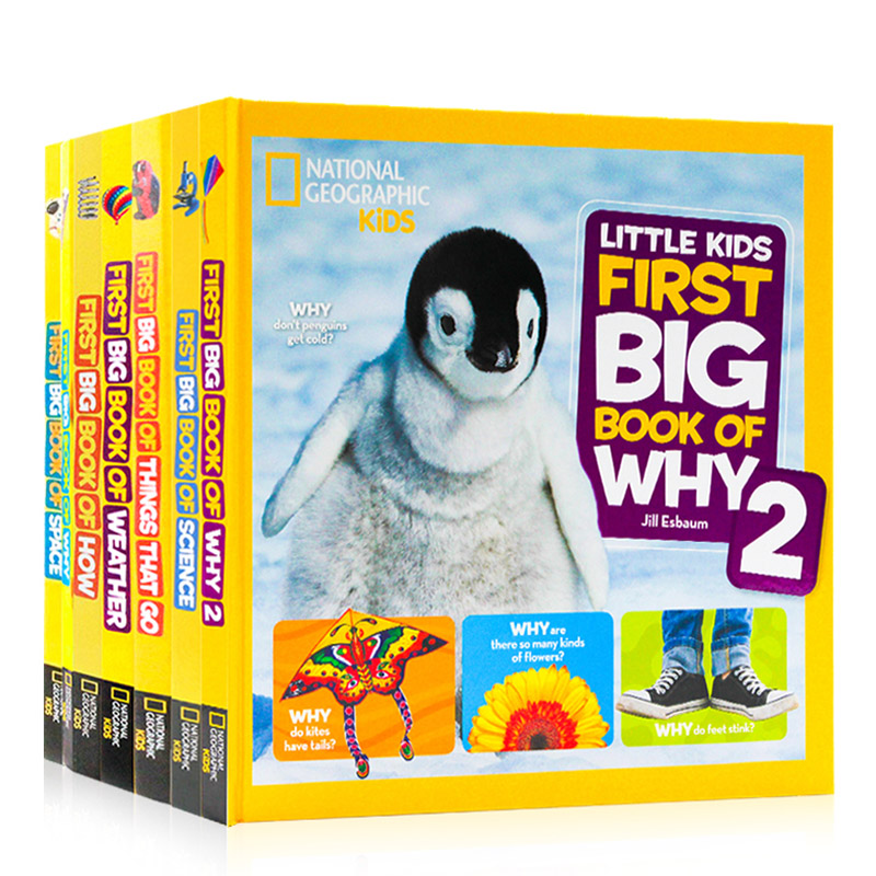 进口英文原版正版美国国家地理儿童百科7册Little Kids First Big Book of Space  National Geographic儿童启蒙科普百科读物