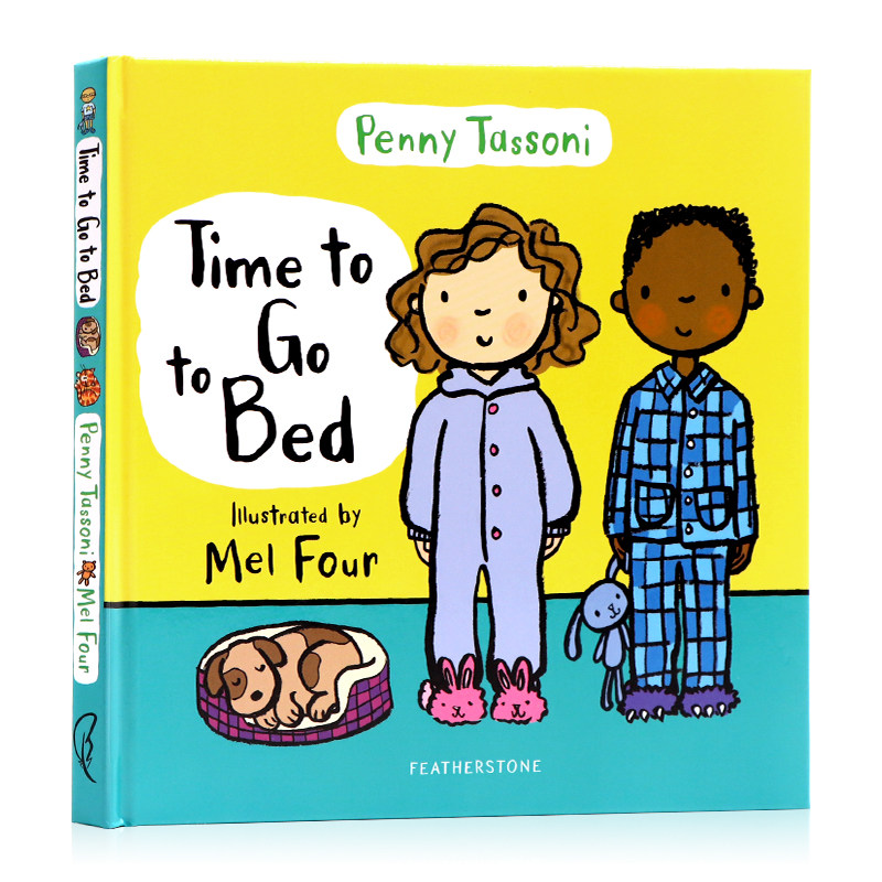 英文原版绘本 time to go to bed睡觉时间到了 宝宝行为习惯养成培养