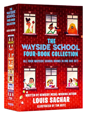 The Wayside School 歪歪路小学1-4册 英文原版 纽伯瑞金奖作家路易斯·萨奇尔 外国儿童文学小说读物美版进口书籍