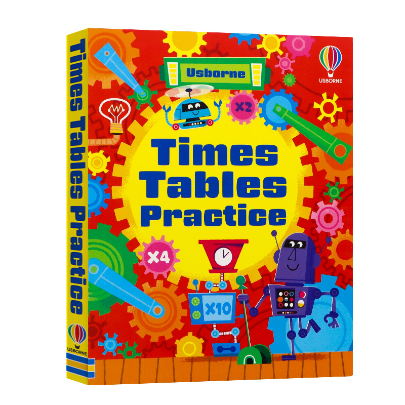 Usborne精品 乘法表练习 英文原版 Times Tables Practice 分级练习乘法 由易到难不断进阶 Sam Smith 分级阅读系列教辅 英语启蒙
