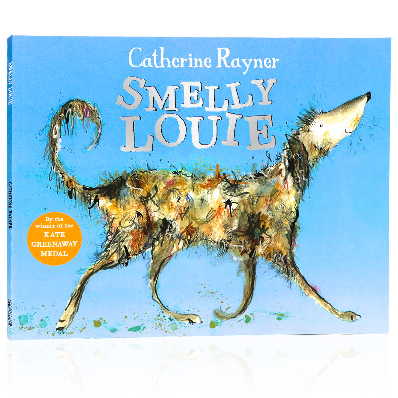 进口英文原版绘本 Smelly Louie 臭臭的小狗路易 获奖名家Catherine Rayner 哈里的大脚同作者儿童英语启蒙认知图画故事书平装大开