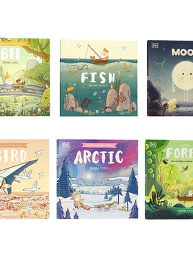 DK科普绘本 Adventures with Finn and Skip Bird Fish Forest Arctic Bee英文原版动植物认知环保主题故事图画书Brendan Kearney