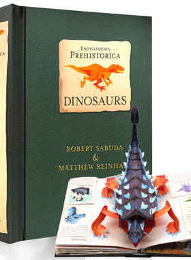 预售史前恐龙立体书进口英文原版3D折叠书Encyclopedia Prehistorica Dinosaurs The Definitive Pop-Up儿童百科全书Robert Sabuda