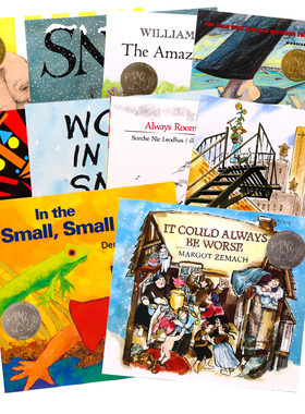 Caldecott Award Winning 凯迪克奖绘本10册套装英文原版绘本 寒假书单儿童课外阅读英语启蒙认知图画故事书平装大开