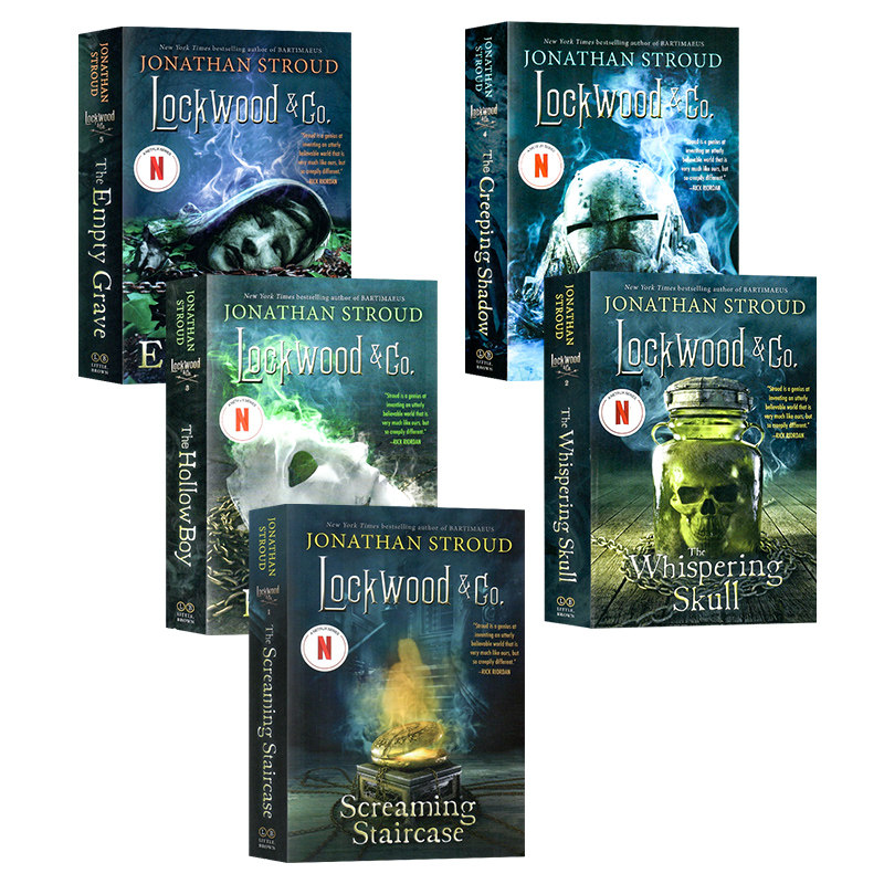 洛克伍德与公司5册 英文原版小说 Lockwood Co The Screaming Staircase 青少年小说乔纳森·斯特拉德超自然题材悬疑冒险