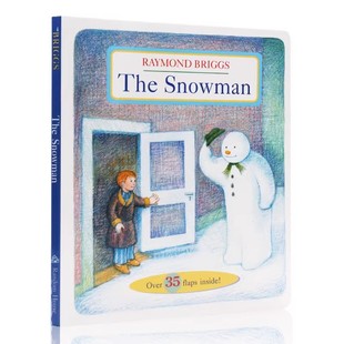 多达35个翻页Raymond Snowman雪人纸板书趣味翻翻书 Briggs雷蒙·布力格 荣获波士顿环球号角图画书奖 故事书 英文原版 经典 绘本The
