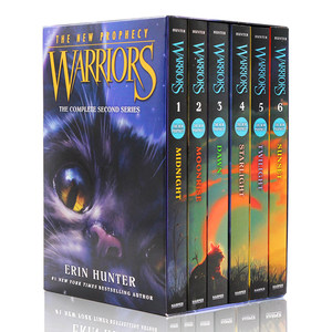猫武士英文原版 第二部曲6册新预言Warriors The New Prophecy Box Set 传奇的猫族 成长励志章节桥梁书艾琳亨特Erin Hunter