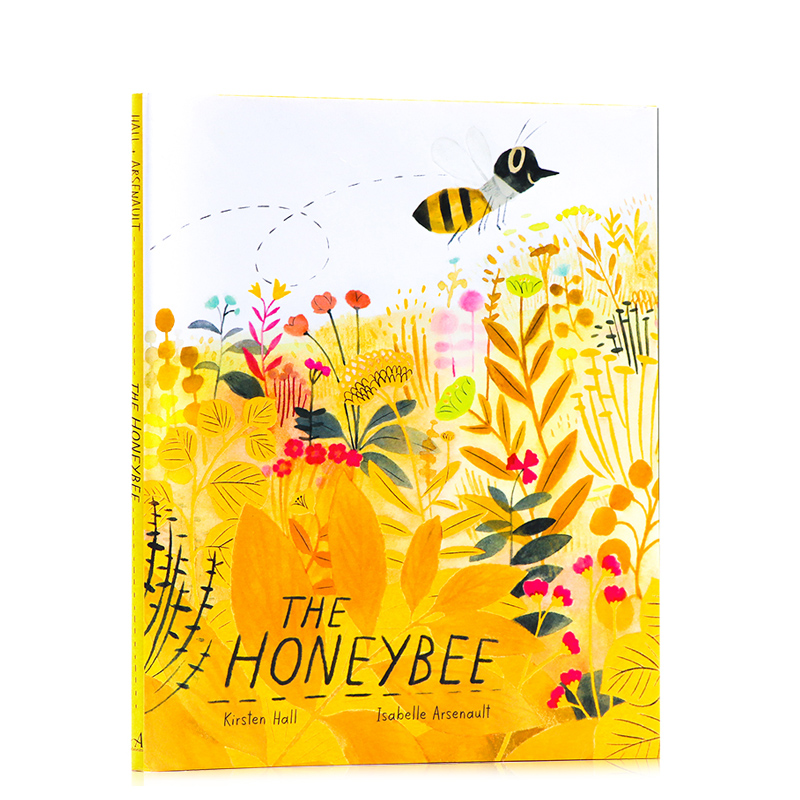 蜜蜂 The Honey bee 英文原版绘本儿童自然图画书 诗歌 精装大开本 Isabelle Arsenault 英语启蒙亲子共读绘本