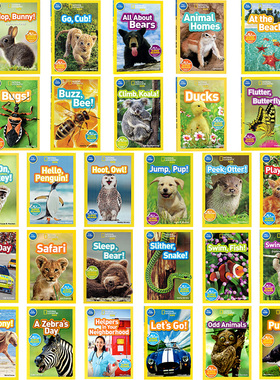 100元5件 国家地理kids 美国国家地理儿童英语分级阅读National Geographic Kids Readers Pre-Level进口英文原版书籍 科普认知
