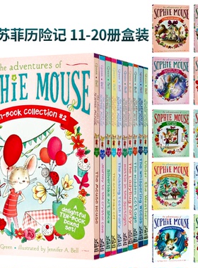 老鼠苏菲历险记11-20册盒装 英文原版 The Adventures of Sophie Mouse Ten-Book Collection 英语章节桥梁书 儿童课外读物 平装