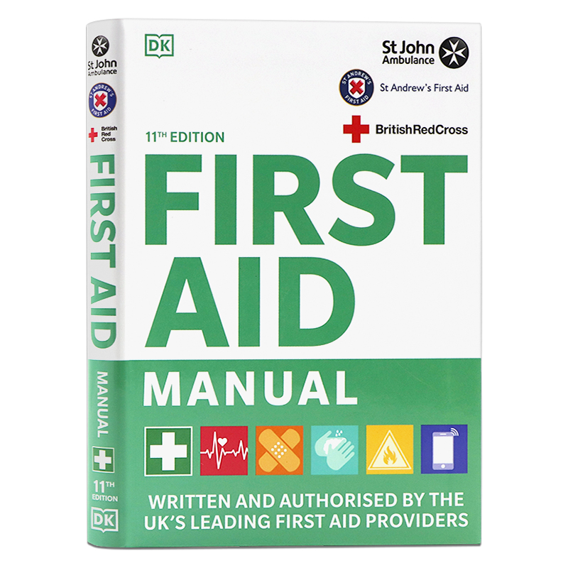 DK出品 急救手册第11版 英文原版  First Aid Manual 11th Editio 英国专业急救指南 百科科普读物 英国红十字会 急救救生技术