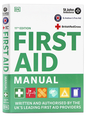 DK出品 急救手册第11版 英文原版  First Aid Manual 11th Editio 英国专业急救指南 百科科普读物 英国红十字会 急救救生技术