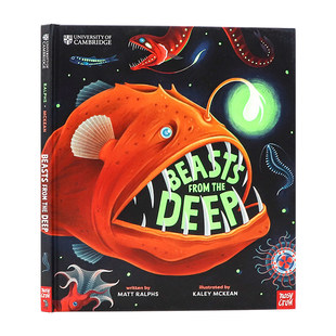 剑桥大学合作出版系列 海洋深处的野兽 英文原版绘本 University of Cambridge Beasts from the Deep 深海生物大揭秘 趣味插画