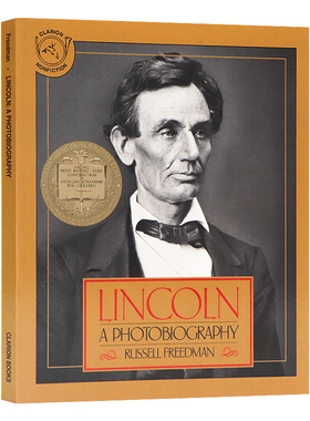 林肯传 英文原版小说 Lincoln A Photobiography 纽伯瑞金奖 Russell Freedman 中小学英语课外阅读 青少年人物传记进口英文版书籍