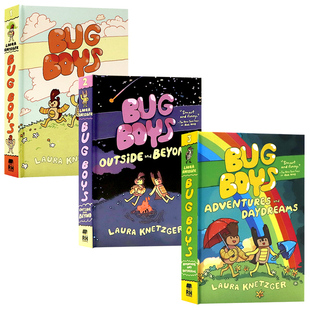 英文原版 儿童幽默漫画故事小说书 Knetzger Boys 伊格纳茨奖提名 Laura 虫童系列3册 友谊冒险读物 Bug 小学生课外阅读