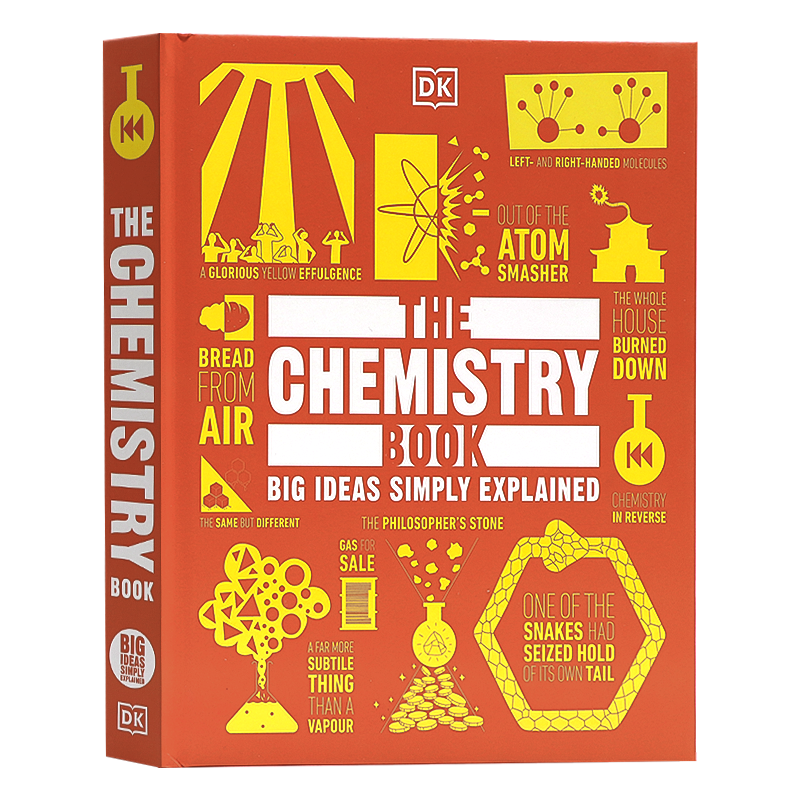 DK人类的思想百科丛书 英文原版 化学 The Chemistry Book: Big Ideas Simply Explained 全彩精装图解学科科普百科全书 书籍/杂志/报纸 原版其它 原图主图