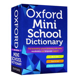 提高词汇量 Mini 英文原版 进口 Dictionary Oxford School 小型易携带牛津大学出版 2023年新版 学生英语工具书 牛津迷你学校词典