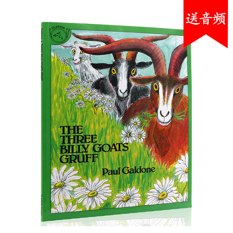 进口英文原版正版 The Three Billy Goats Gruff 三只山羊嘎啦嘎啦 名家 Paul Galdone 3-6岁儿童英语故事阅读