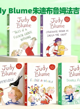Judy Blume 朱迪布鲁姆法吉5册英文原版小说 Tales of a Fourth Grade Nothing 四年级的无聊事 儿童文学桥梁书提升英语阅读能力