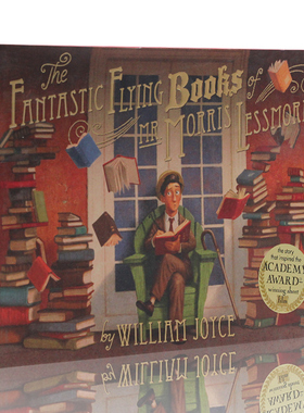 英文原版绘本 The Fantastic Flying Books of Mr. Morris Lessmore 精装大开儿童图画书 先生的飞行奇书