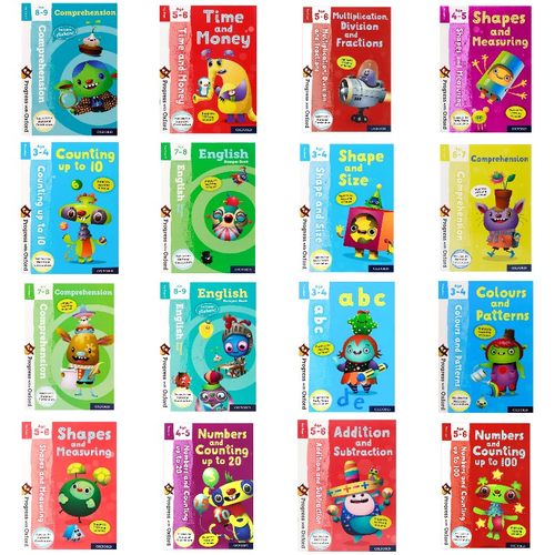 PWO 牛津练习册 Progress with Oxford 系列  英文原版 阅读理解写作/数学思维牛津分级阅读 英语启蒙练习册 家庭学习练习册教辅