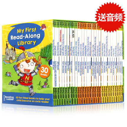 英文原版分级读物 Reading Ladder My First Read Along Library盒装30册合售Level1-3级 彩色香蕉