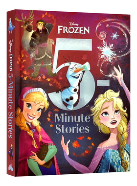 迪士尼 冰雪奇缘5分钟睡前故事集 英文原版 5-Minute Frozen 迪斯尼儿童英语绘本故事书 冰雪奇缘系列故事 安娜 艾莎 精装 4-8岁