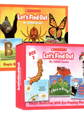科学指南全集2册套装共48册盒装英文原版绘本Lets Find Out My Rebus Readers学乐小分级自然科普绘本儿童启蒙学习亲子互动