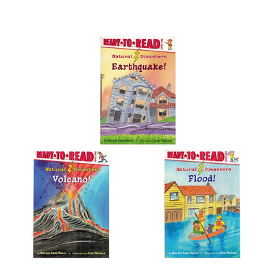 进口英文原版正版 儿童分级阅读系列 Ready to Read 英文原版绘本 Natural Disasters 自然灾害3册Level 1