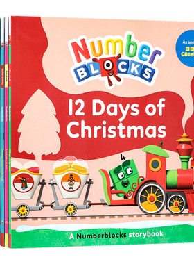 数字积木字母积木故事套装10本英文原版 Numberblocks Alphablocks and Colourblocks Christmas Countdown儿童英语启蒙故事图画书